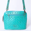 ADBG1138 American Darling Hand Tooled Floral Leather Crossbody Bag Western Purse