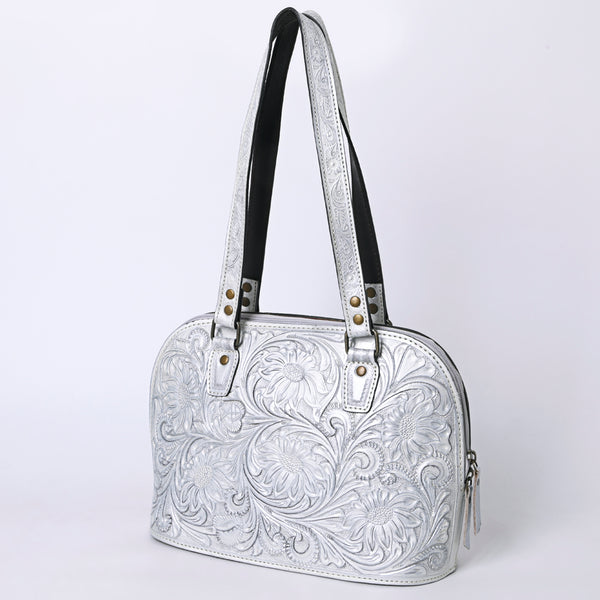 ADBG1139 American Darling Hand Tooled Floral Leather Tote Bag Western Purse