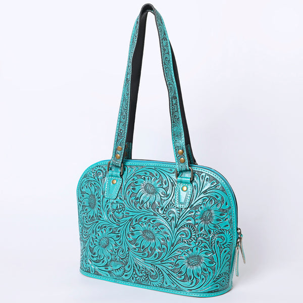 ADBG1139 American Darling Hand Tooled Floral Leather Tote Bag Western Purse