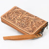 ADBG1140 American Darling Hand-Tooled Western Leather Clutch Bag - Genuine Carved Artisan Women Wristlet