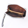 ADBG1140 American Darling Hand-Tooled Western Leather Clutch Bag - Genuine Carved Artisan Women Wristlet