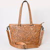 ADBG1141 American Darling Hand Tooled Leather Tote -Western Floral Carved Purse