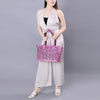 ADBG1141 American Darling Pink Hand Tooled Leather Tote -Western Floral Purse