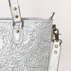 ADBG1141 American Darling Hand Tooled Leather Tote -Western Floral Carved Purse