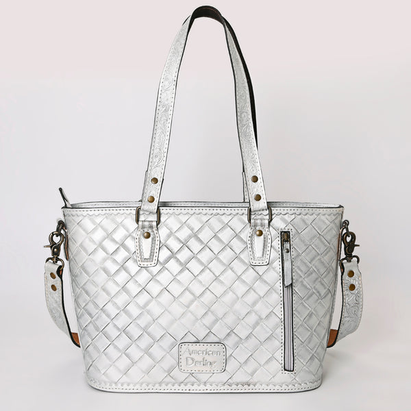 ADBG1141 American Darling Hand Tooled Leather Tote -Western Floral Carved Purse