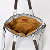 ADBG1141 American Darling Hand Tooled Leather Tote -Western Floral Carved Purse
