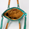 ADBG1141 American Darling Hand Tooled Leather Tote -Western Floral Carved Purse