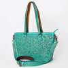 ADBG1141 American Darling Hand Tooled Leather Tote -Western Floral Carved Purse