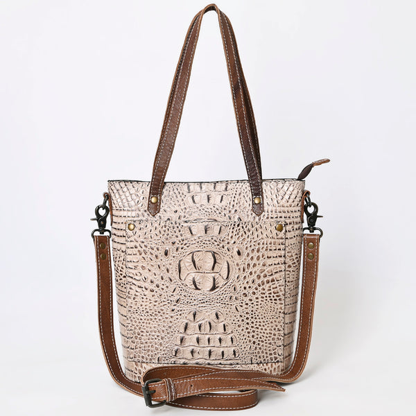 ADBG969 American Darling Exotic Embossed Leather Crossbody Vertical Tote Bag