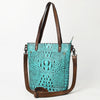 ADBG969 American Darling Exotic Embossed Leather Crossbody Vertical Tote Bag
