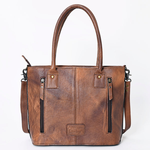 ADBG1147 American Darling Hand Tooled Leather Tote -Western Floral Carved Purse