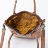 ADBG1147 American Darling Hand Tooled Leather Tote -Western Floral Carved Purse