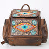 ADBG1150 American Darling Saddle Blanket & Tooled Leather Backpack -Western Bag