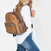 ADBG1154 American Darling Crocodile Embossed Leather Backpack -Western Travel Bag
