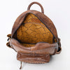 ADBG1154 American Darling Crocodile Embossed Leather Backpack -Western Travel Bag