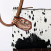 ADBG1155 American Darling Cowhide Fringe Wristlet Bag -Western Leather Clutch