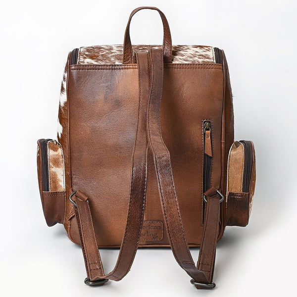 ADBG1157 American Darling Cowhide & Tooled Leather Backpack -Western Travel Bag
