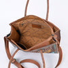 ADBG1158 American Darling Floral Tooled Leather Tote -Western Crossbody Bag