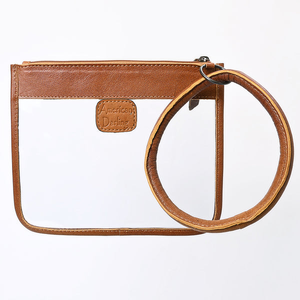 ADBG1159 American Darling Cowhide Clear Bag -Western Wristlet Clutch