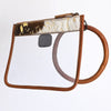 ADBG1159 American Darling Cowhide Clear Bag -Western Wristlet Clutch