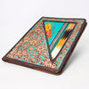 ADBG1160 American Darling Tooled Leather Portfolio Bag -Saddle Blanket Tablet Sleeve
