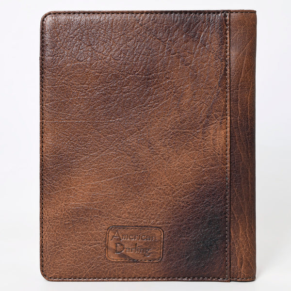 ADBG1160 American Darling Tooled Leather Portfolio Bag -Saddle Blanket Tablet Sleeve