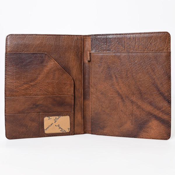ADBG1160 American Darling Tooled Leather Portfolio Bag -Saddle Blanket Tablet Sleeve