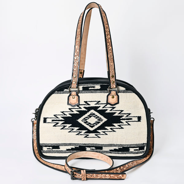 ADBG1161 American Darling Saddle Blanket Tote -Tooled Leather Handbag