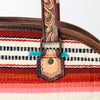 ADBG1162 American Darling Saddle Blanket Tote -Tooled Leather Western Handbag