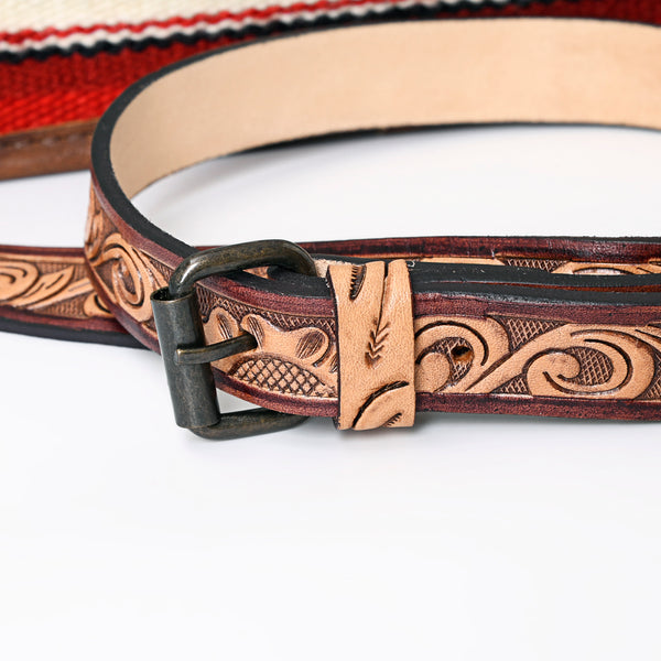 ADBG1162 American Darling Saddle Blanket Tote -Tooled Leather Western Handbag