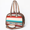ADBG1162 American Darling Saddle Blanket Tote -Tooled Leather Western Handbag