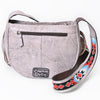 ADBG1168 American Darling Crocodile Embossed Fringe Crossbody -Western Beaded Strap Bag