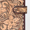 ADBG1170 American Darling Hand Tooled Leather Portfolio -Western Floral Sleeve
