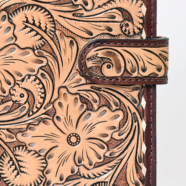 ADBG1170 American Darling Hand Tooled Leather Portfolio -Western Floral Sleeve