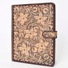 ADBG1170 American Darling Hand Tooled Leather Portfolio -Western Floral Sleeve