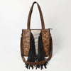 ADBG1171 American Darling Cowhide Tote Bag -Tooled Leather Fringe Handbag