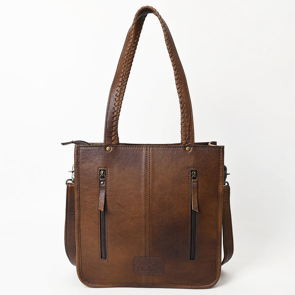 ADBG1171 American Darling Cowhide Tote Bag -Tooled Leather Fringe Handbag