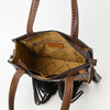ADBG1171 American Darling Cowhide Tote Bag -Tooled Leather Fringe Handbag