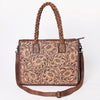 ADBG1173 American Darling Hand Tooled Floral Leather Tote -Western Briefcase Bag