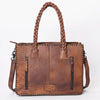 ADBG1173 American Darling Hand Tooled Floral Leather Tote -Western Briefcase Bag