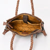 ADBG1173 American Darling Hand Tooled Floral Leather Tote -Western Briefcase Bag