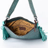 ADBG1175 American Darling Crocodile Embossed Hobo Bag -Western Fringe Purse