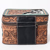 ADBGA340 American Darling Hand Tooled Leather Hair-On Cowhide Jewelry Case