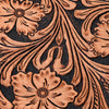 ADBGA350 American Darling Hand Tooled Leather Floral Carved Jewelry Case