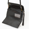 ADBGA358 American Darling Floral Tooled Leather Whipstitched Barrel Crossbody