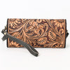 ADBGA362 American Darling Hand Tooled Floral Carved Genuine Leather Small Cross body Bag