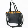 ADBG1180B American Darling Crocodile Embossed Leather Tote -Western Tassel Handbag