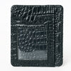 ADBG1181B American Darling Crocodile Embossed Leather Card Holder -Slim Western Wallet