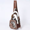 ADBG1182B American Darling Hair-On Cowhide Sling Bag -Tooled Leather Western Backpack