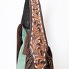 ADBGA371 American Darling Hand Tooled Floral Carved Suede Genuine Leather Hobo Bag